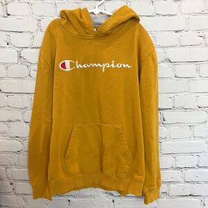 Boys Champion Gold Hoodie size Large 14/16